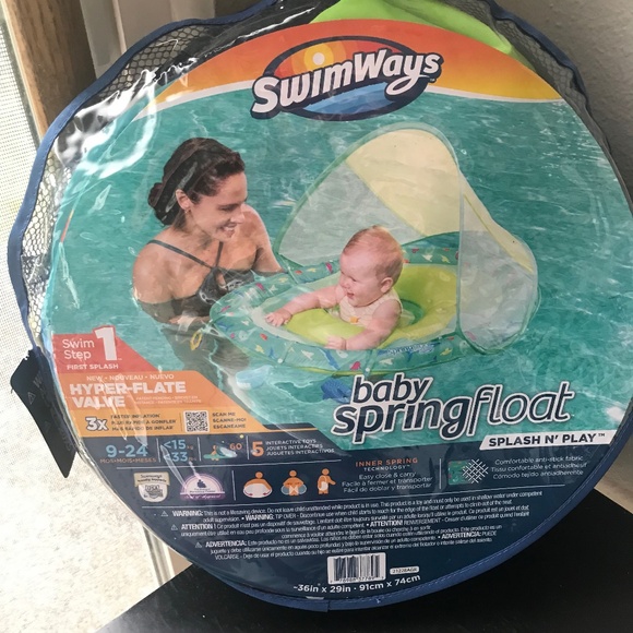 Swimways Baby Spring Float Splash & Play Swim Step 1 9-24 Months - Picture 1 of 3